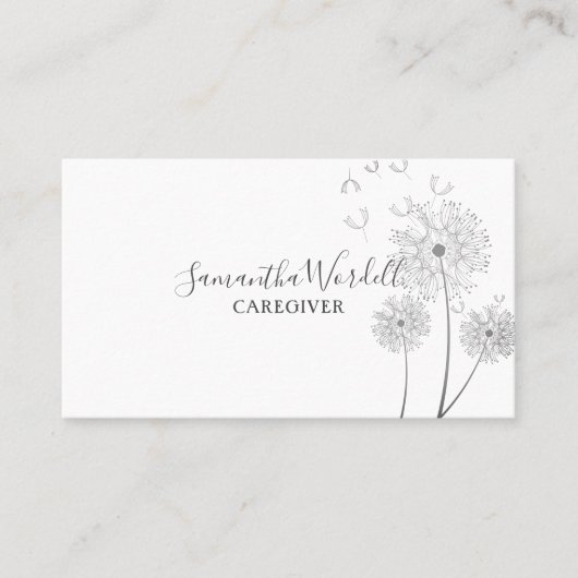 Carte De Visite Adulte Aide à domicile Soins infirmiers (Devant)