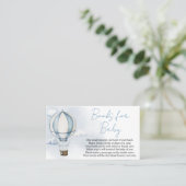 Carte De Visite Adventure Await Baby showers Livres pour bébé (Debout devant)