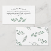 Carte De Visite Adventure Await Green Mountain Encape Card (Devant / Derrière)