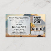 Carte De Visite Adventure Travel Agency QR Code (Dos)