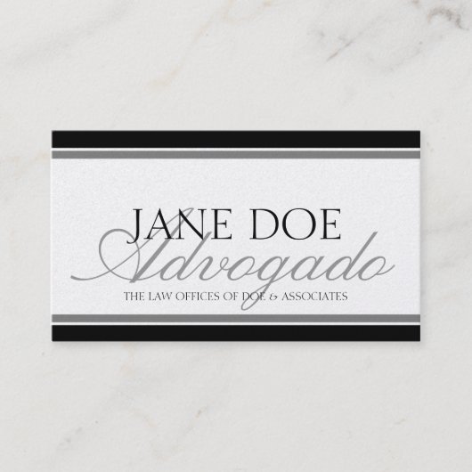 Carte De Visite Advogado (Devant)