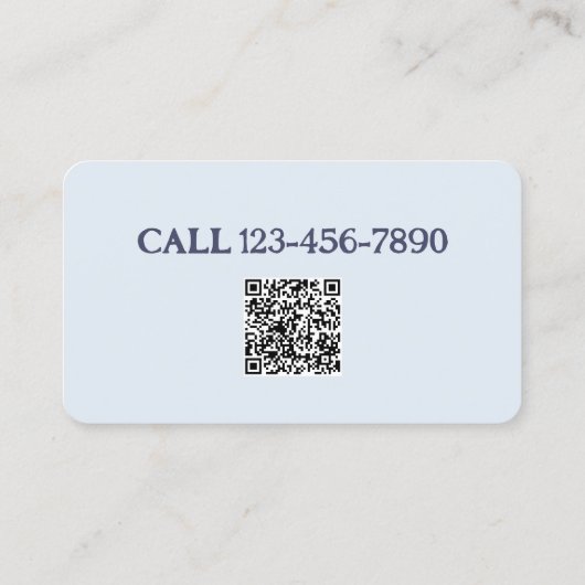 Carte De Visite Aéronef pilote personnalisé QR (Dos)