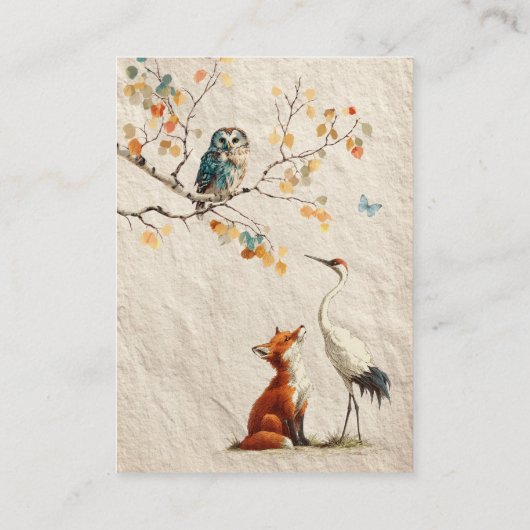 Carte De Visite Aesop's Storybook Books for Baby Cards (Dos)