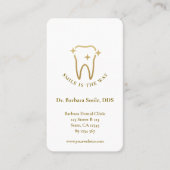 Carte De Visite Aesthetic Dentist Dental Clinic Visit White Sand (Devant)