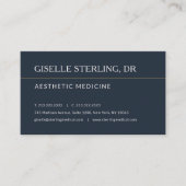 Carte De Visite Aesthetic Doctor Office Appointment Reminder (Devant)
