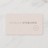 Carte De Visite Aesthetics Feminine Professional (Devant)