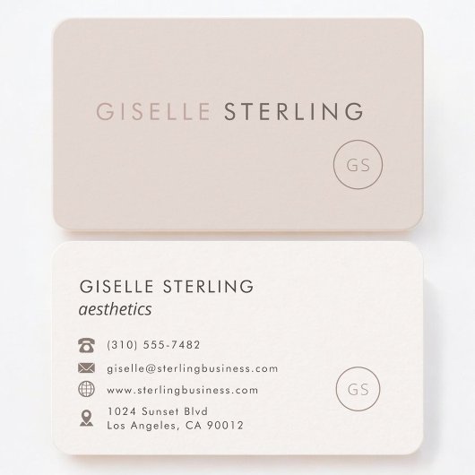Carte De Visite Aesthetics Feminine Professional