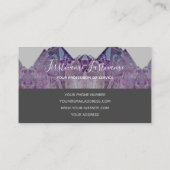 Carte De Visite Aéthyste précieux bijoux en cristal de luxe (Dos)