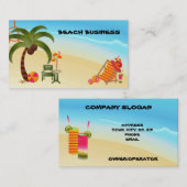Carte de visite Affaire-Personnel tropical (Devant / Derrière)