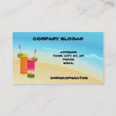 Carte de visite Affaire-Personnel tropical (Dos)