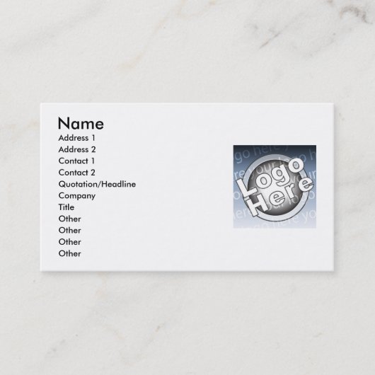 Carte De Visite Affaires (Devant)