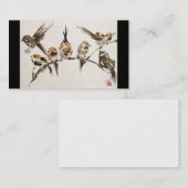 Carte De Visite Affaires aggravées d'oiseaux, 3,5" x 2,0", 100 (Devant / Derrière)