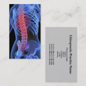 Carte De Visite Affaires Card3 de chiroprakteur (Devant / Derrière)
