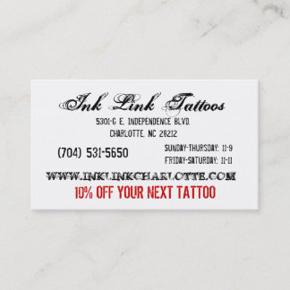 Carte De Visite Affaires Card3 de lien d'encre