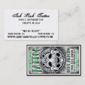 Carte De Visite Affaires Card3 de lien d'encre (Devant / Derrière)