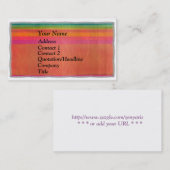 Carte De Visite Affaires Card3 de profil (Devant / Derrière)