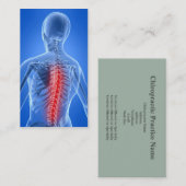 Carte De Visite Affaires Card5 de chiroprakteur (Devant / Derrière)