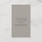 Carte De Visite Affaires Card_Brown de lustre (Dos)