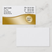 Carte De Visite Affaires Cards_2 de notaire (Devant / Derrière)