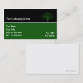 Carte De Visite Affaires Cards_6 de paysage (Devant / Derrière)