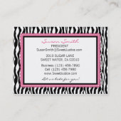 Carte De Visite Affaires chics Card_SJ2 de boutique (Dos)