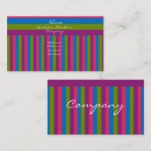 Carte De Visite Affaires colorées modernes (Devant / Derrière)