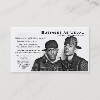 Carte De Visite Affaires comme d'habitude