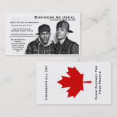 Carte De Visite Affaires comme d'habitude (Devant / Derrière)