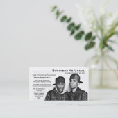 Carte De Visite Affaires comme d'habitude (Debout devant)