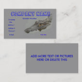 Carte De Visite Affaires d'alligator (Devant / Derrière)