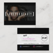 Carte De Visite Affaires de beauté (Devant / Derrière)