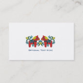 Carte De Visite Affaires de cheval de Dala de Scandinave (Dos)