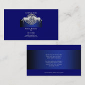 Carte De Visite Affaires de cheval lançant le celtic blanc de noir (Devant / Derrière)