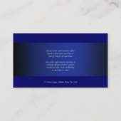 Carte De Visite Affaires de cheval lançant le celtic blanc de noir (Dos)