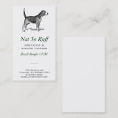 Carte De Visite Affaires de chien (Devant / Derrière)