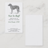 Carte De Visite Affaires de chien (Devant / Derrière)