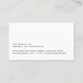 Carte De Visite Affaires de chien d'Airedale (Dos)