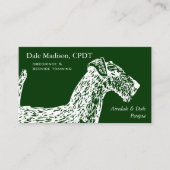 Carte De Visite Affaires de chien d'Airedale (Devant)