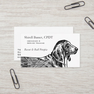 Carte De Visite Affaires de chien de Basset Hound