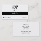 Carte De Visite Affaires de chien de bouledogue (Devant / Derrière)