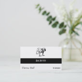 Carte De Visite Affaires de chien de bouledogue (Debout devant)