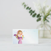 CARTE DE VISITE AFFAIRES DE CLEANING COMPANY (Debout devant)