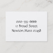 Carte De Visite affaires de coiffeur (Dos)