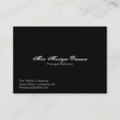 Carte De Visite Affaires de conception de ballerine de Printemps (Dos)