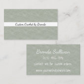 Carte De Visite Affaires de crochet • Métiers faits main (Devant / Derrière)