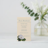 Carte De Visite Affaires de fleur de magnolia (Debout devant)