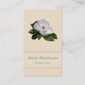 Carte De Visite Affaires de fleur de magnolia (Dos)