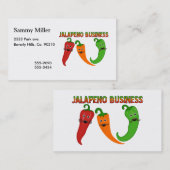 Carte De Visite Affaires de Jalapeno (Devant / Derrière)