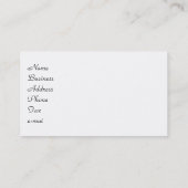 Carte De Visite Affaires de mariage (Dos)