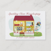 Carte De Visite Affaires de ménage (Devant)